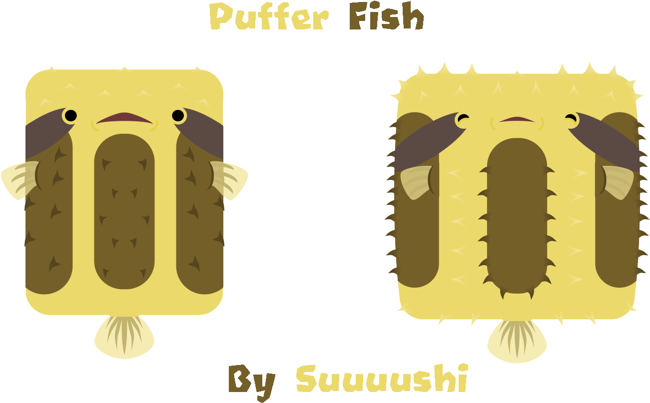 Competition[competition] Puffer Fish - Illustration Clipart (1300x992), Png Download