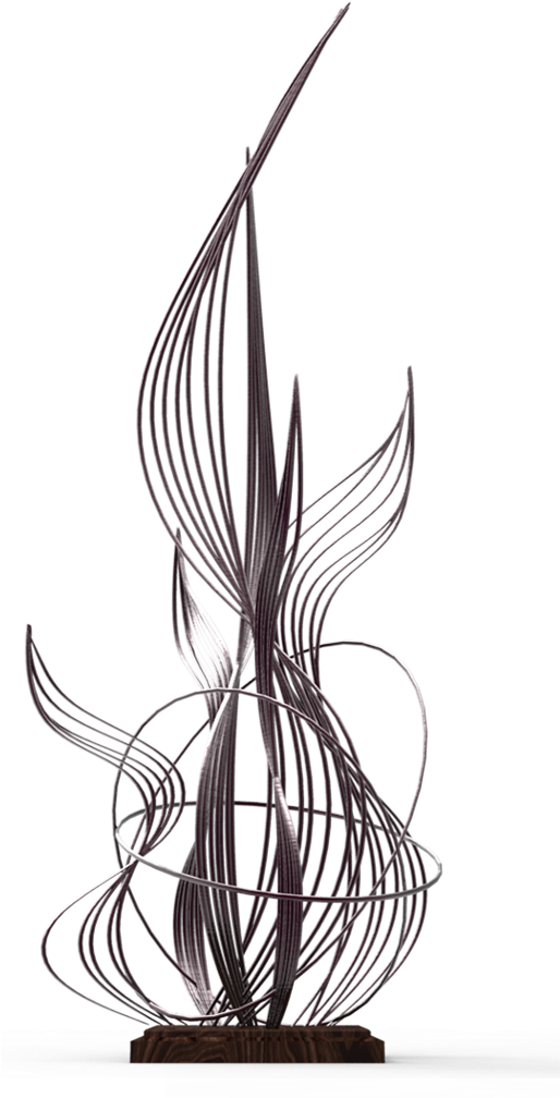 The Lines In This Sculpture Define It - Illustration Clipart (513x1026), Png Download
