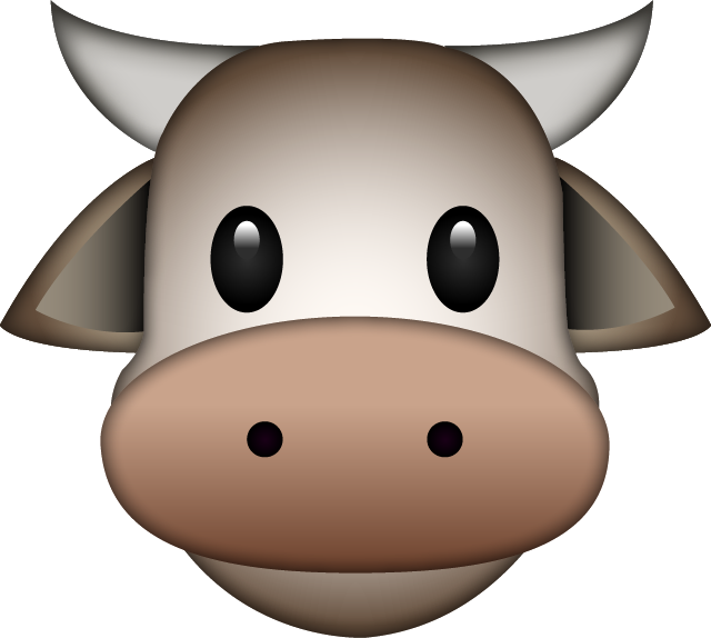Download Image In Png Island Ⓒ - Cow Emoji Png Clipart (640x574), Png Download