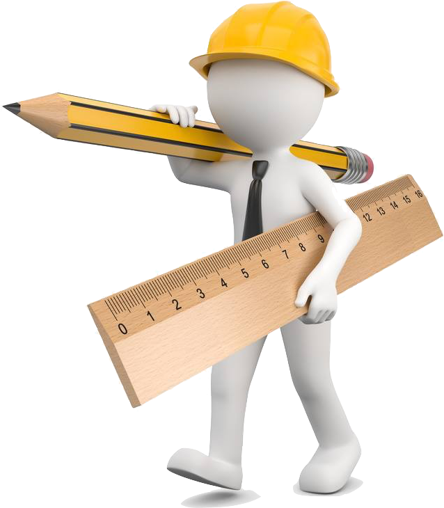 Zeiterfassung Für Baustellen - Männchen Messen Clipart (647x742), Png Download