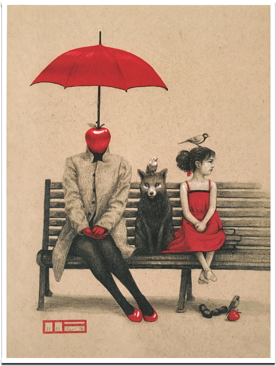 Red Umbrella And The Fox Ltd - Umbrella Clipart (800x800), Png Download