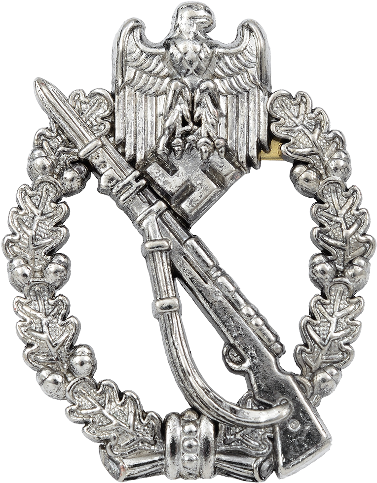 World War Ii Infantry Assault Badge Germany - Infantry Assault Badge Png Clipart (1000x1000), Png Download