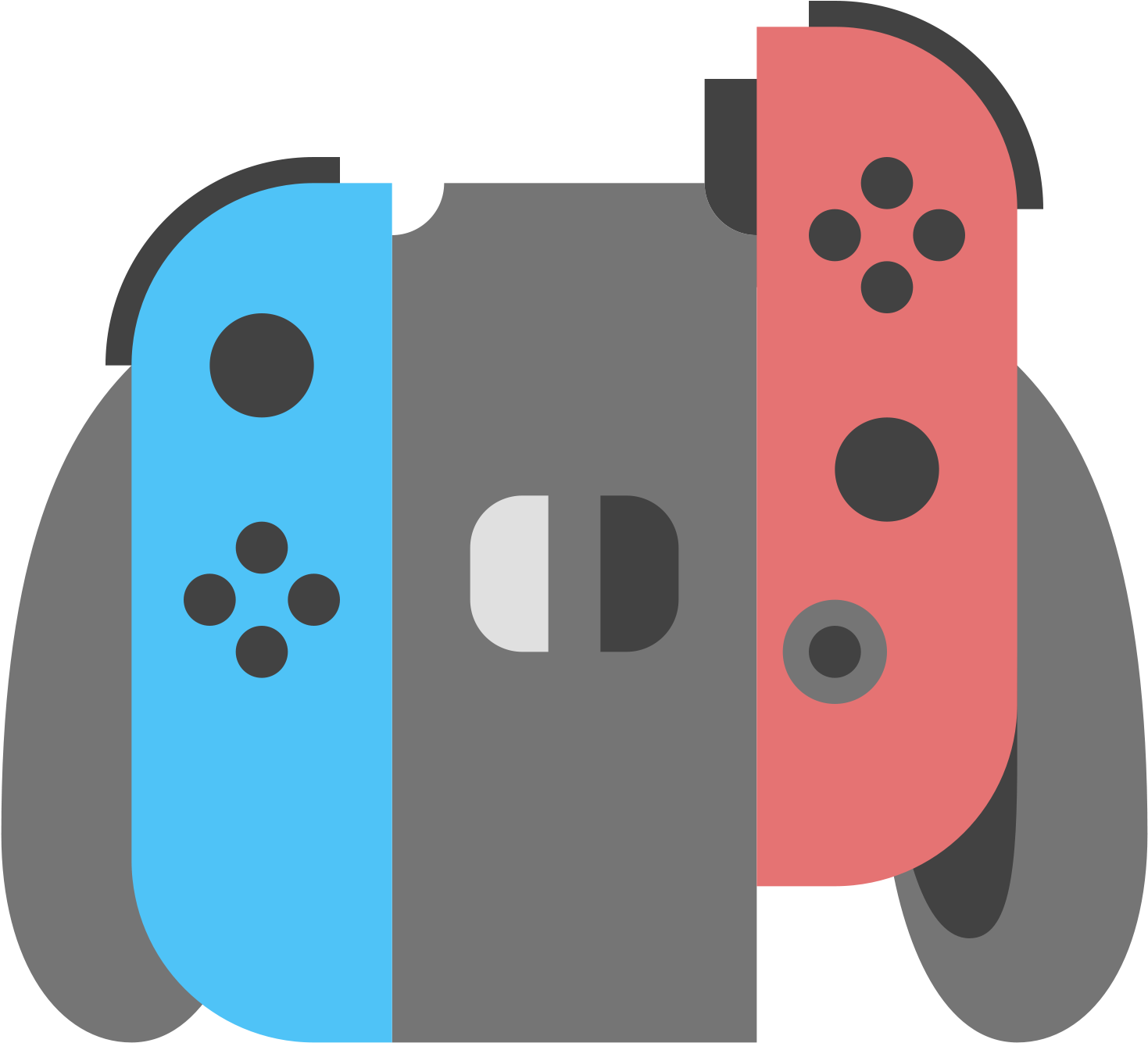 Nintendo Clipart Nintendo Controller - Nintendo Switch Controller Cartoon - Png Download (1600x1600), Png Download