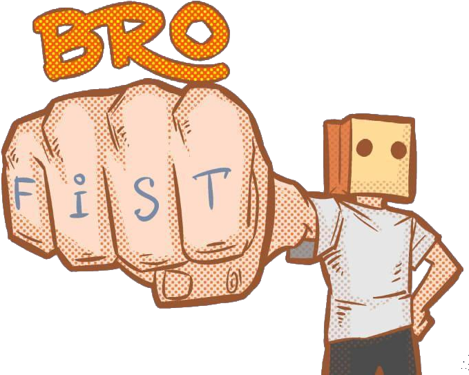 Text Cartoon Hand Product Finger - Fist Bro Clipart (764x564), Png Download