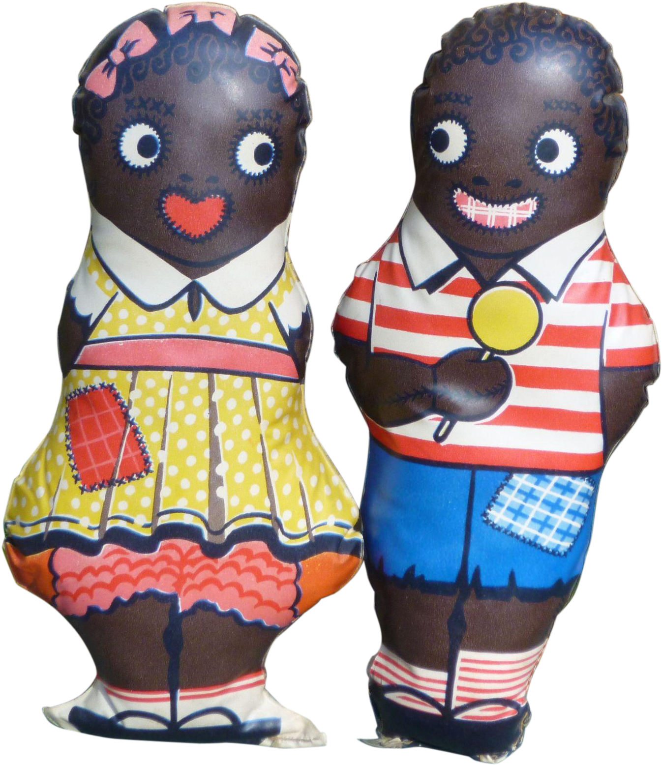 Aunt Jemima Children Diana And Wade Oilcloth Dolls - Stuffed Toy Clipart (1555x1555), Png Download