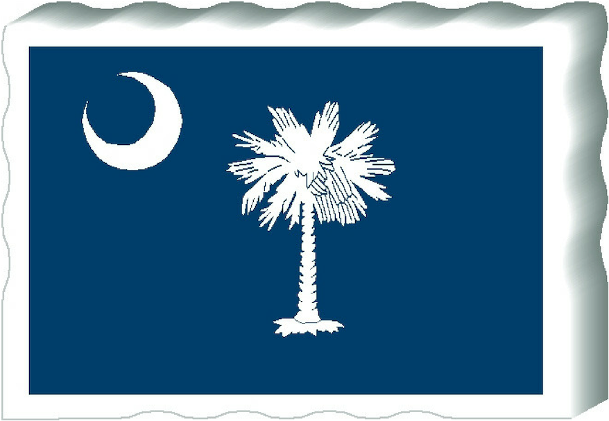 South Carolina State Flag Clipart (1000x1000), Png Download