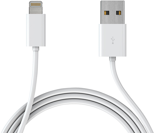 Freeuse Download Usb To Lightning Cable - Micro Usb Cable White Clipart (800x600), Png Download