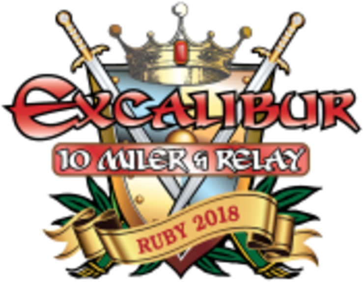 Excalibur Run 10 Miler & Relay And Dragon Slayer 2 - Excalibur 10 Miler 2017 Clipart (800x800), Png Download