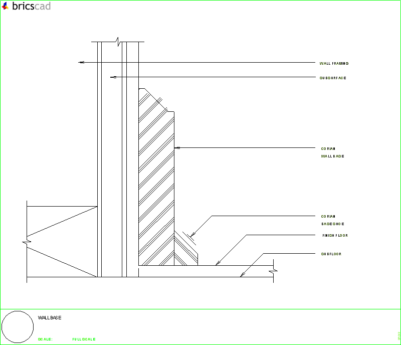 Wall Baseboard And Shoe Detail - Baseboard Section Baseboard Details Clipart (800x688), Png Download