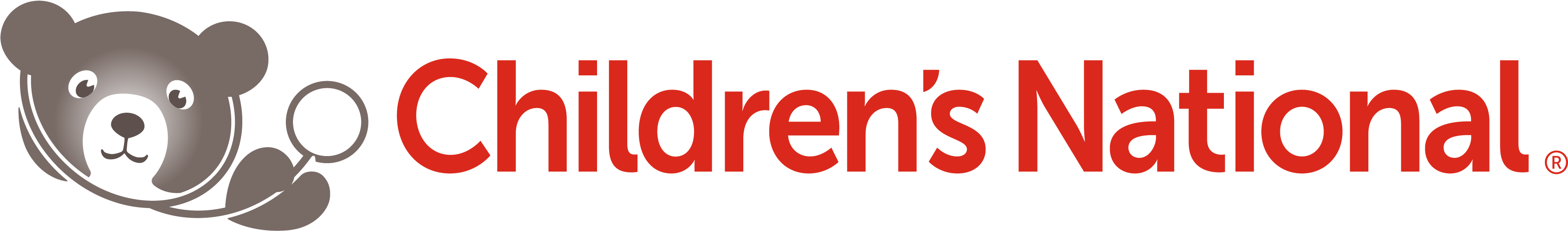 Cn Horizontal Solid 1c Black Logo - Children's National Medical Center Clipart (4800x1200), Png Download