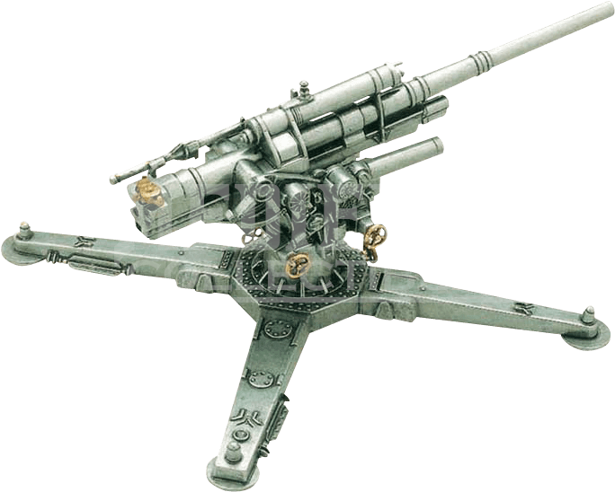 Flak 41 German Anti Aircraft Gun Replica - 8.8 Cm Flak 18 36 37 41 Clipart (734x734), Png Download