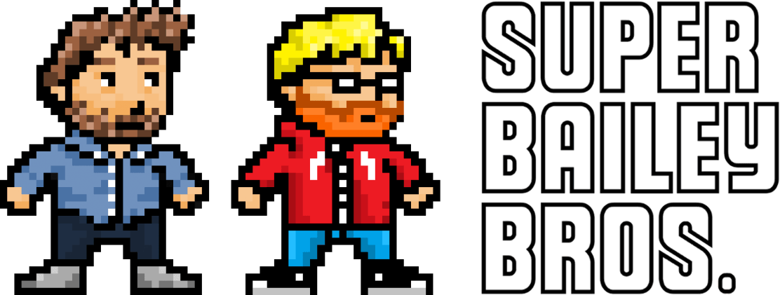 Super Bailey Bros In Movie Land - Cartoon Clipart (1112x421), Png Download