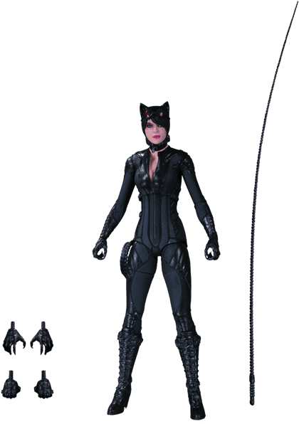 Arkham Knight - Batman Arkham Knight Action Figure Catwoman 17 Cm Clipart (600x600), Png Download