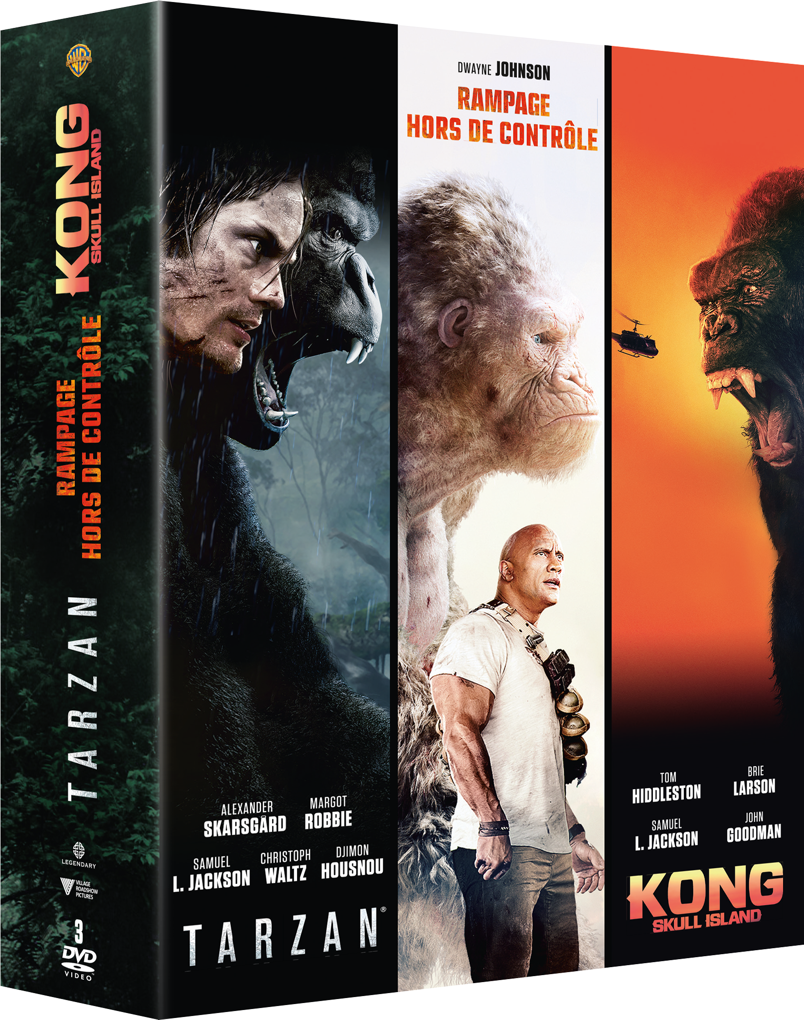 Coffret Rampage / Kong Skull Island / Tarzan - Flyer Clipart (1749x2172), Png Download