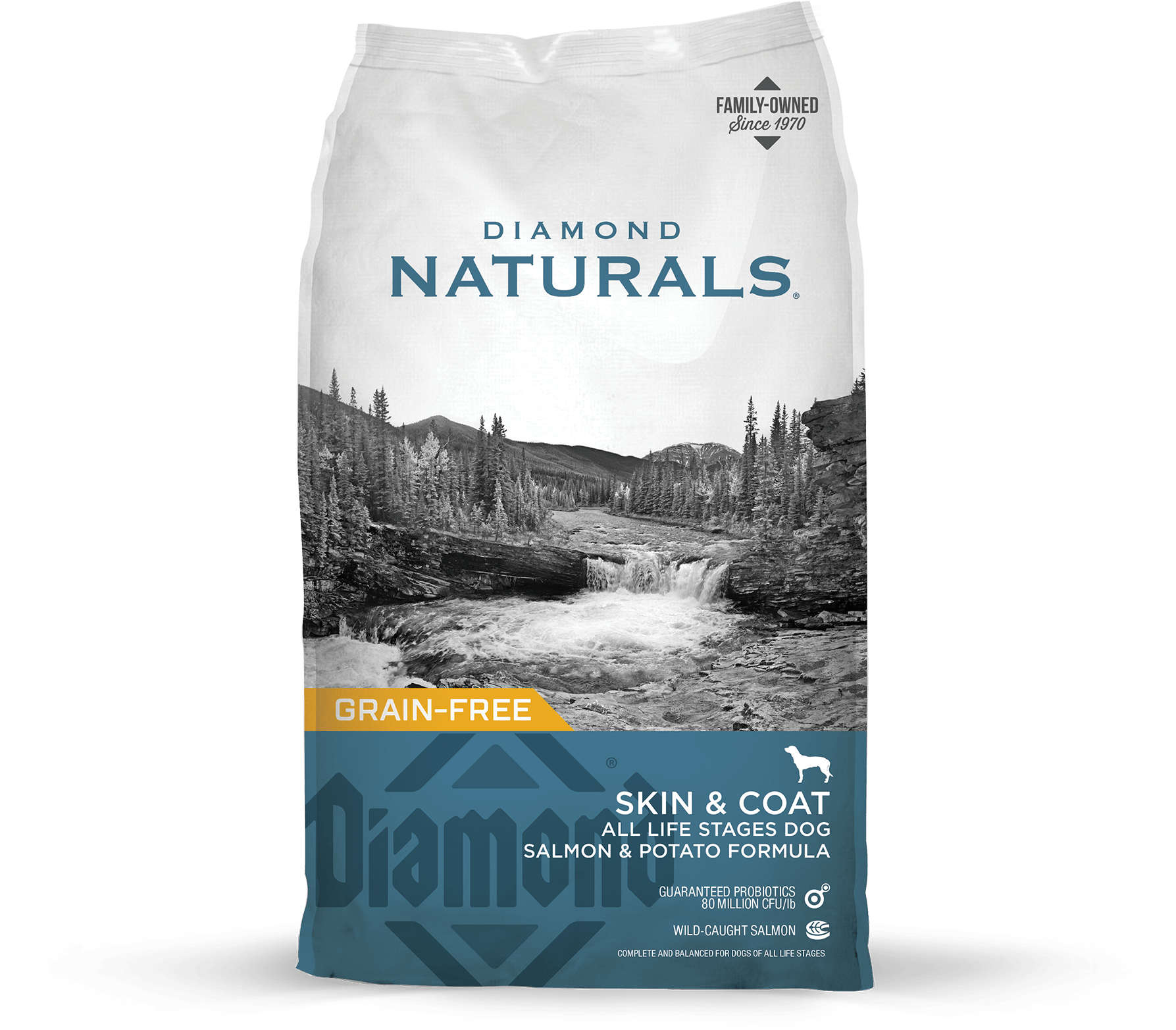 Diamond Naturals Skin & Coat All Life Stages Dog Salmon - Diamond Naturals Adult Food Clipart (2000x2000), Png Download