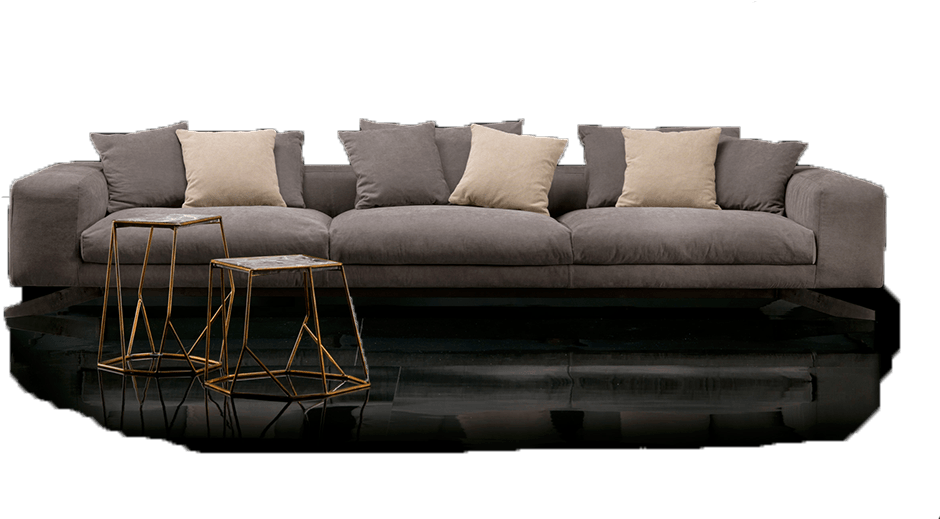 Kanape - Couch Clipart (1000x518), Png Download