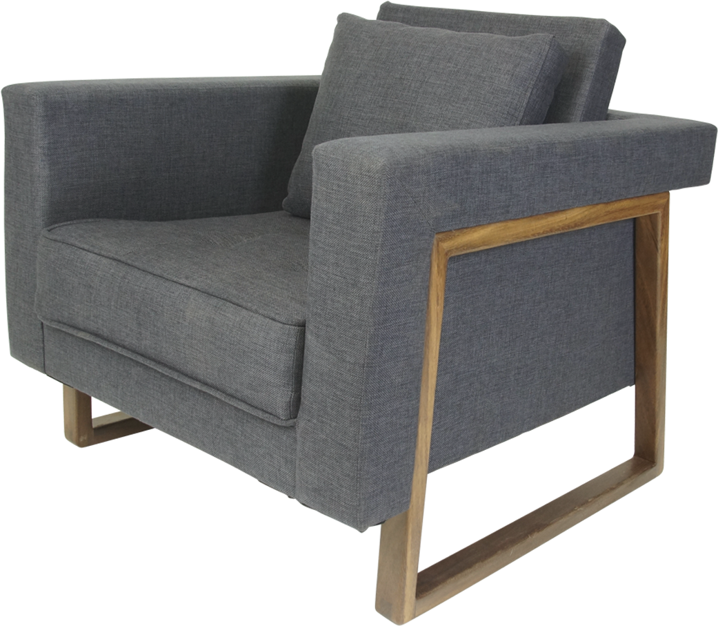 Descripción Sillón De Estructura De Pino Estufado - Club Chair Clipart (1500x1500), Png Download