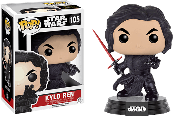 Pop Vinyls - Funko Pop Kylo Ren 105 Clipart (600x600), Png Download