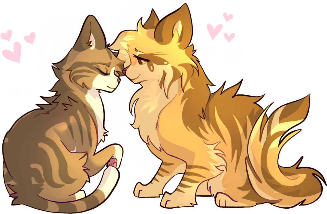 “again These Cats Are In Love ” - Cat Yawns Clipart (1280x720), Png Download