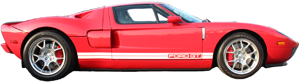 Explore - Red Ford Gt Png Clipart (1080x500), Png Download