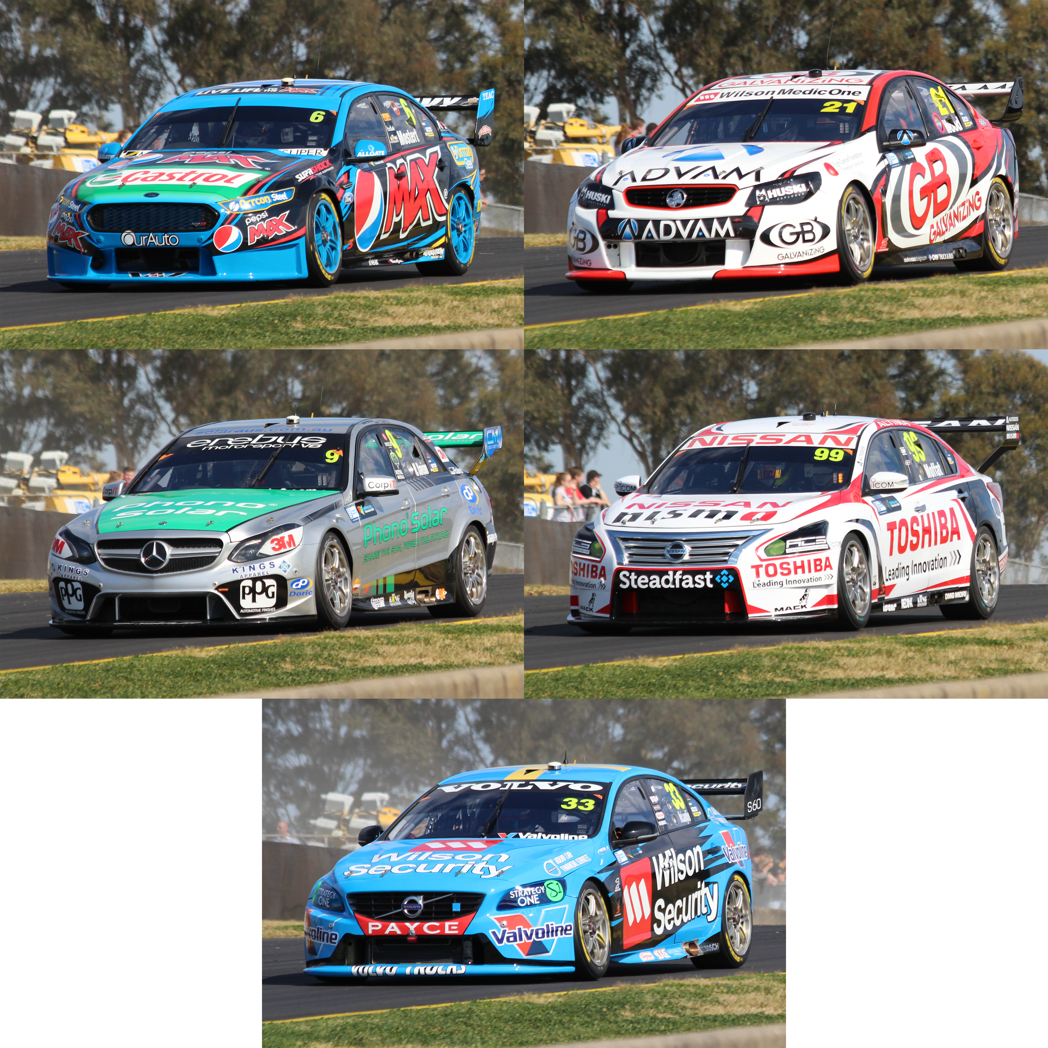 V8 Supercar Cotf Manufacturers Combined 2015 - World Rally Car Clipart (3456x3456), Png Download