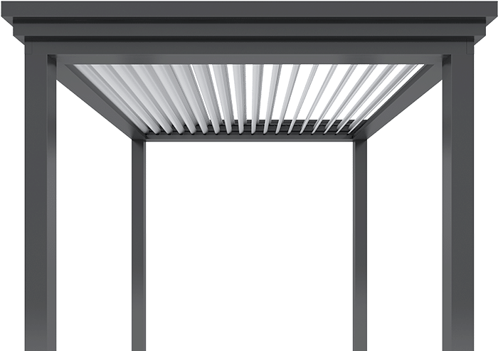 Louvered Pergola Design, Commercial Grade - Sofa Tables Clipart (700x600), Png Download