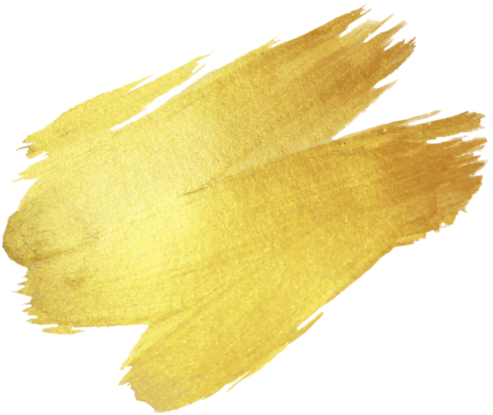 #brush #brushes #gold #color #yellow #yellowcolour - Gold Brush Strokes Png Clipart (1000x827), Png Download