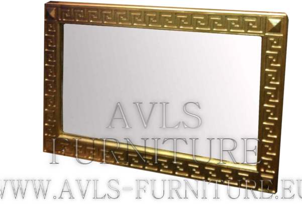 Design Luxury J6 Wall Mirror Facet Cut Gold Color - Brass Clipart (600x600), Png Download