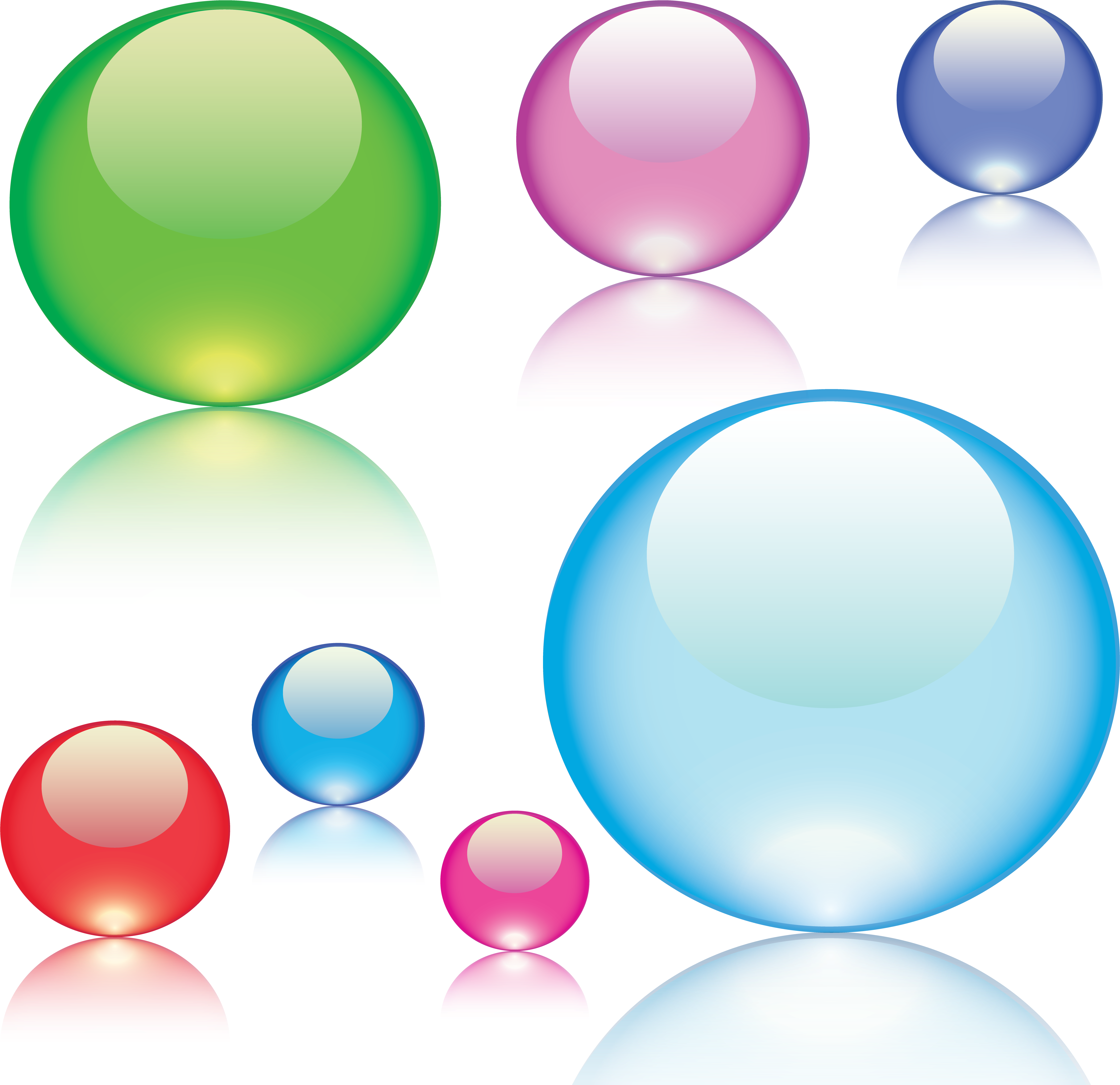Marble Ball Cliparts - Glass Balls Clipart Png Transparent Png (6250x6250), Png Download