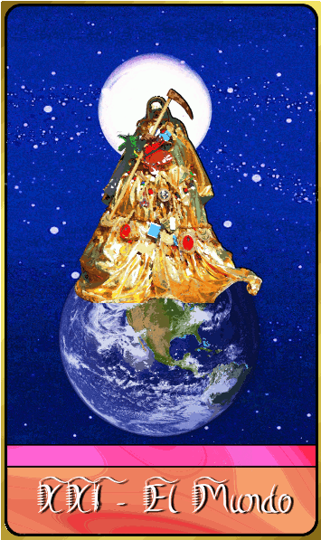 Niña Dorada Is The Gold-colored Aspect Of Santa Muerte - Earth Clipart (1008x678), Png Download