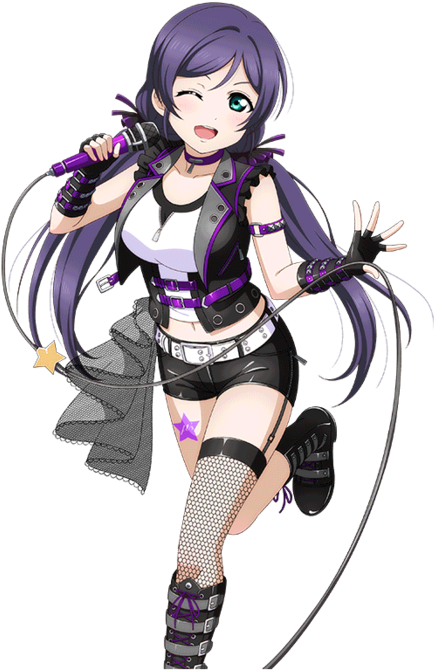 Nozomi Sticker - Love Live Rock Cards Clipart (894x894), Png Download