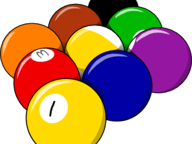 Marble Clipart Nine - Clip Art 9 Ball - Png Download (640x480), Png Download