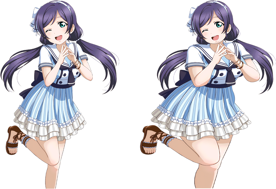 Chubby Nozomi - Love Live Pirate Card Clipart (1280x869), Png Download