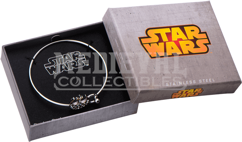 Star Wars Galactic Empire Symbol Clear Gem Bracelet - Flash Clipart (850x850), Png Download