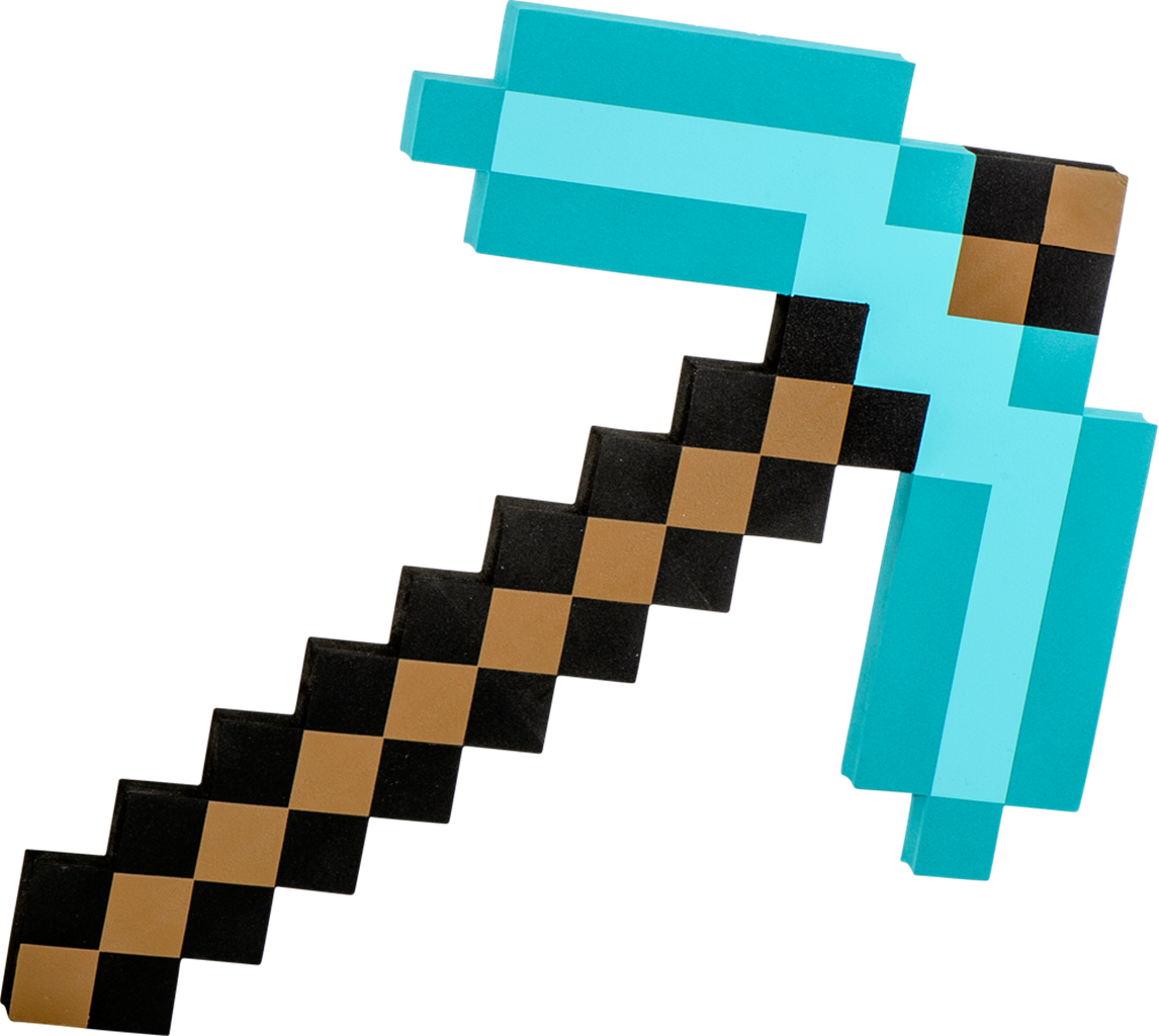 Toys Toy Swords Shields Minecraft Pickaxe Diamond Exdisplay - Minecraft Pickaxe Clipart (1146x1024), Png Download