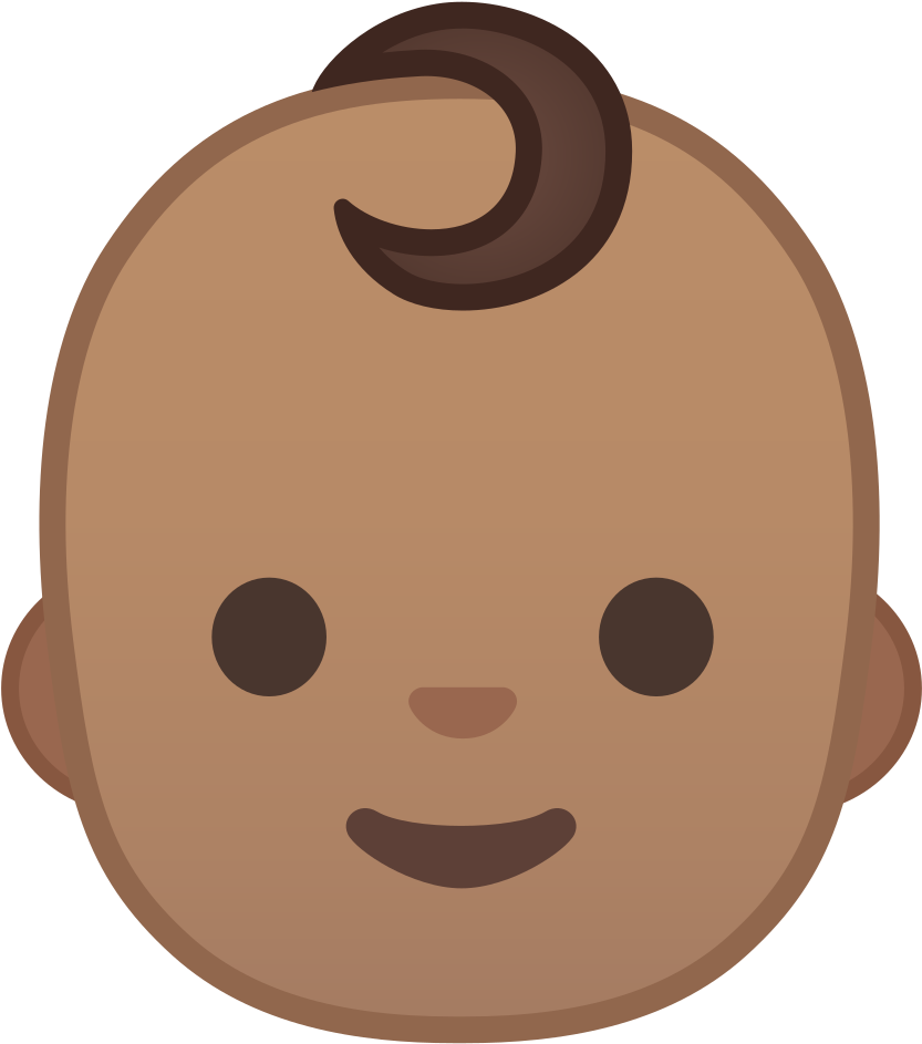 Baby Medium Skin Tone Icon - Bebe Emoji Png Clipart (1024x1024), Png Download
