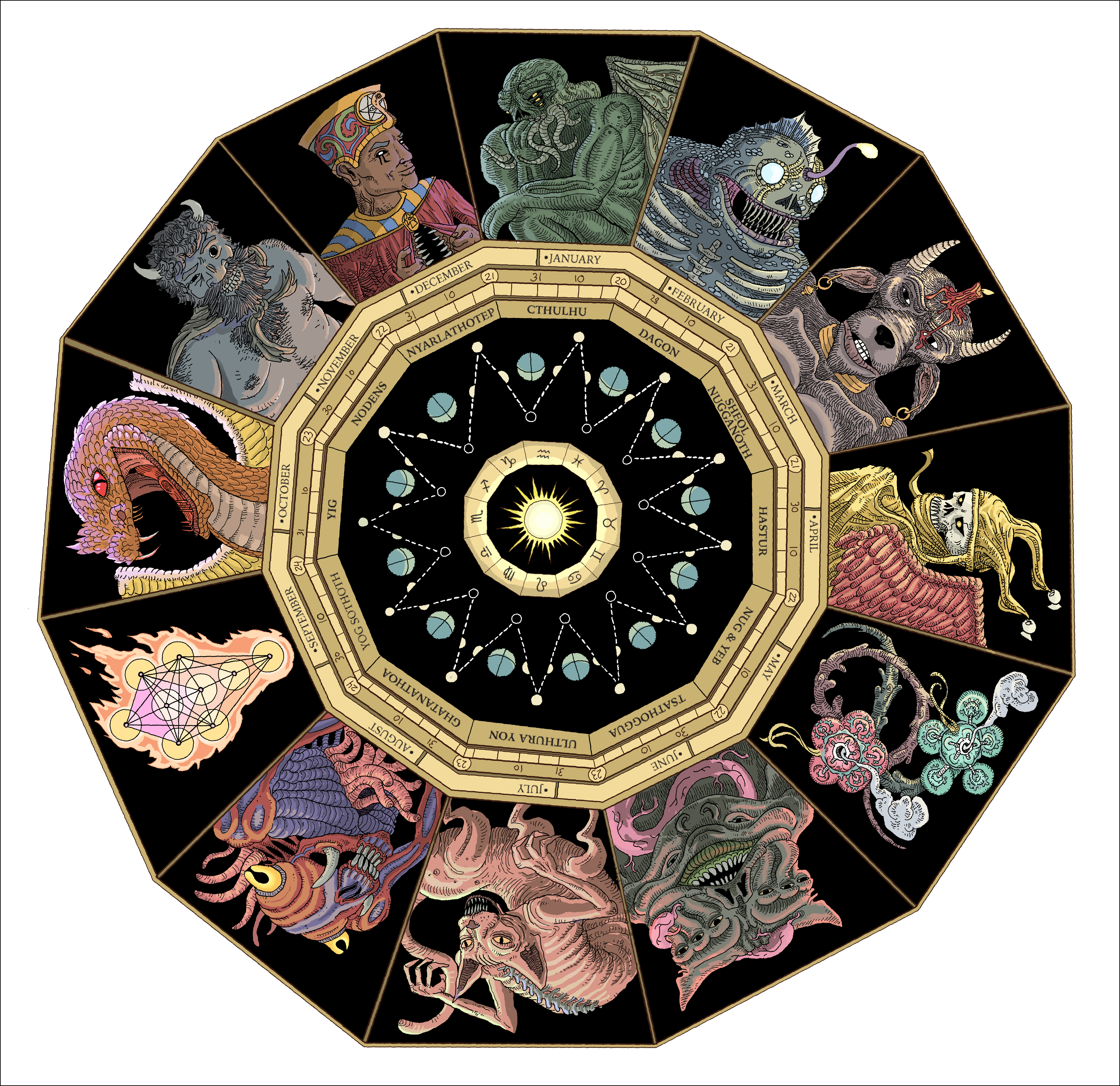 Lovecraft - Lovecraft Sign Clipart (5100x4944), Png Download