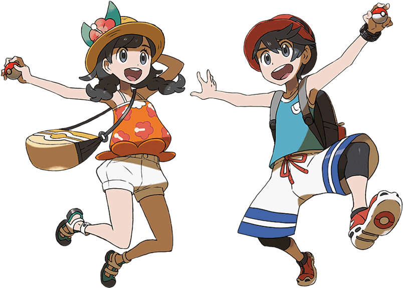 Pokemon And Moon The - Pokemon Ultra Sun And Moon Trainers Clipart (1000x610), Png Download