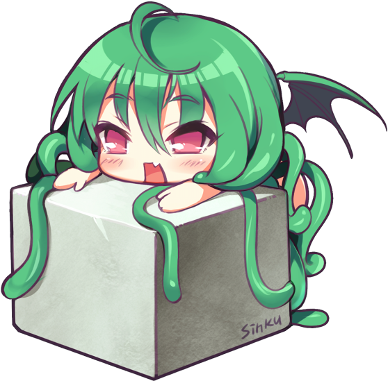 Cthulhu Drawn By Yadamon (neverland) - Cartoon Clipart (666x681), Png Download