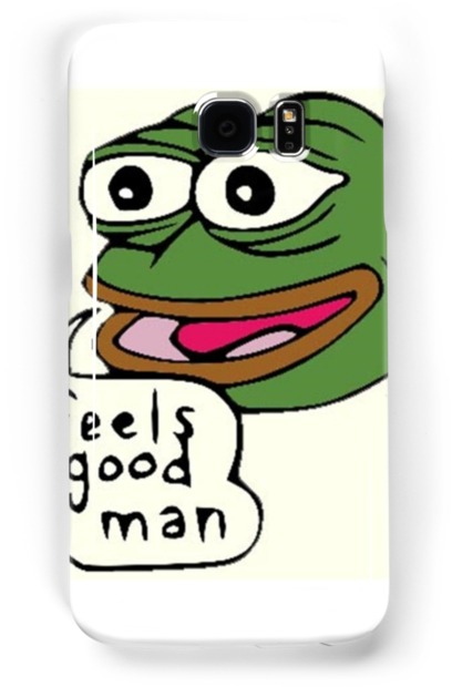 "feels Good Man Pepe" Samsung Galaxy Cases & Skins - Feels Good Man Wallpaper Pepe Clipart (500x700), Png Download