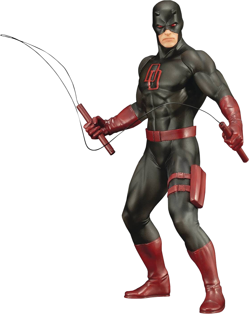 Daredevil - Marvels Daredevil Black Suit Clipart (871x1100), Png Download