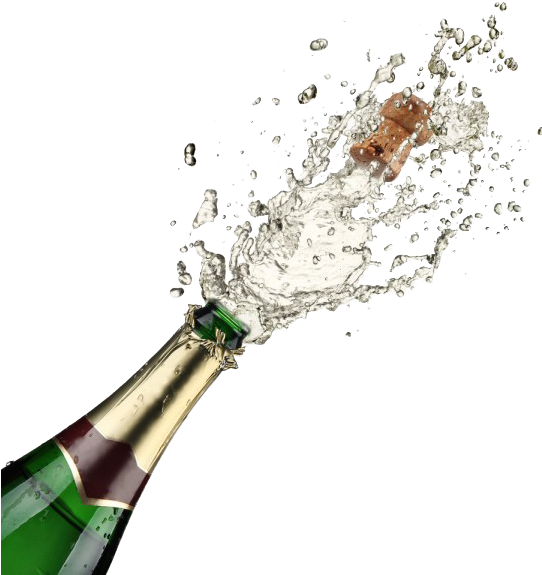 541 X 600 29 - Champagne Bottle Popping Png Clipart (541x600), Png Download