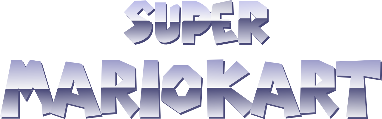 Super Nintendo Logo Png - Super Mario Kart Snes Logo Clipart (1280x400), Png Download