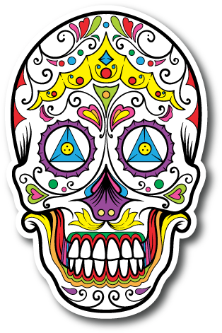 Vinyl Sticker Stickers Pinterest Brighten Up Any - Customize Transfer Caveira Mexicana Clipart (600x600), Png Download