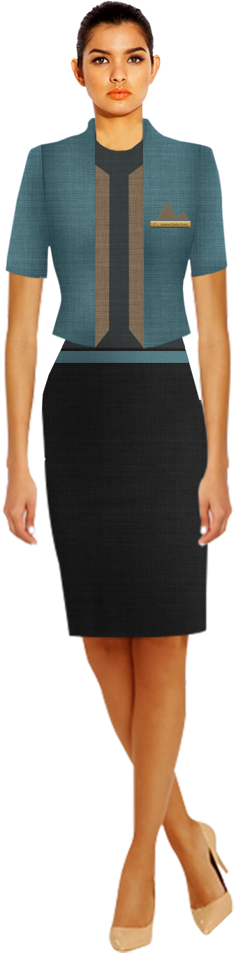 Png Receptionist Pluspng - Person Standing Front Png Clipart (921x1601), Png Download