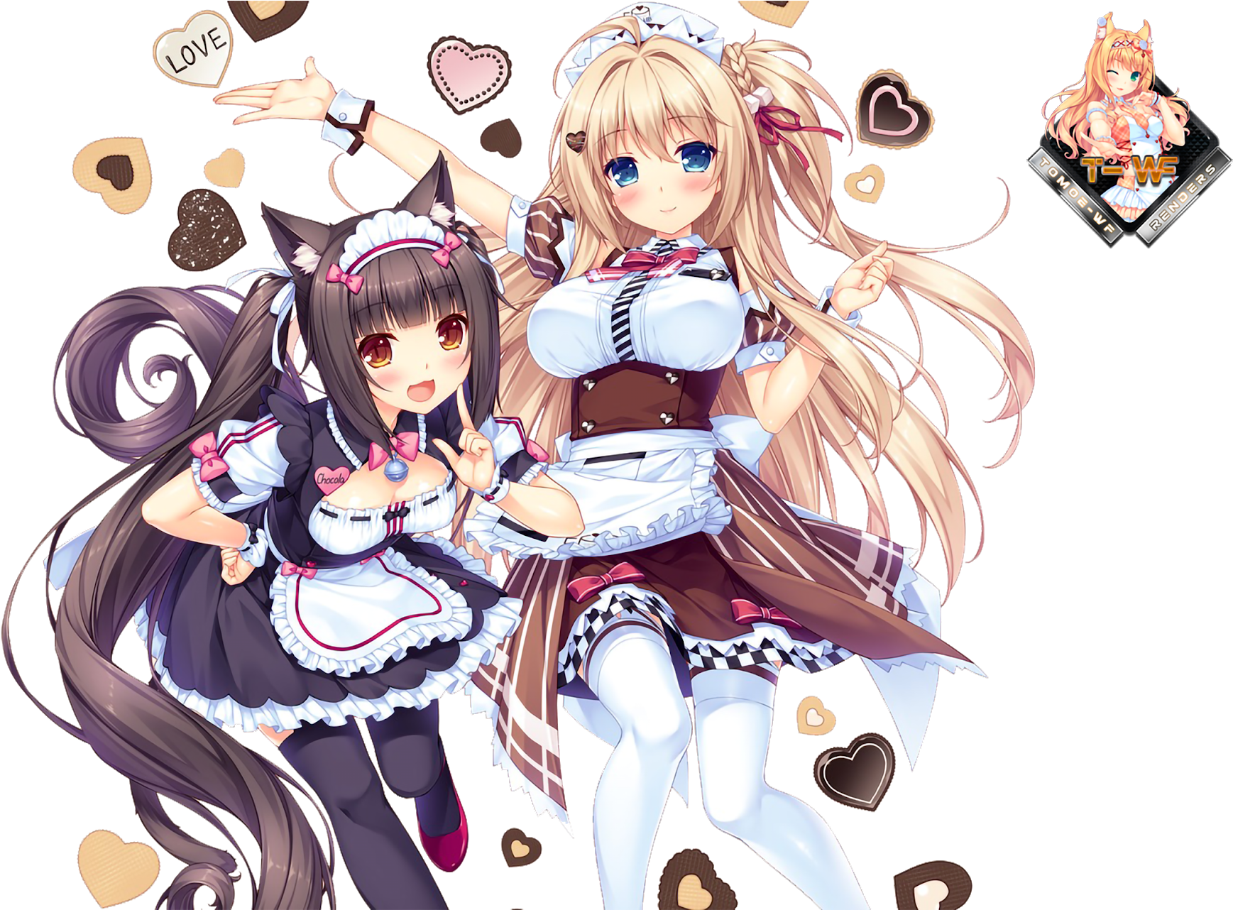 [cross] Chocola & Hanyang Tipe - Nekopara Chocola Clipart (2048x1281), Png Download