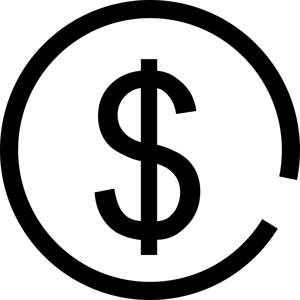 Apple Logo Dollar Sign , Png Download - Transparent Background Dollar Sign Clipart (980x980), Png Download