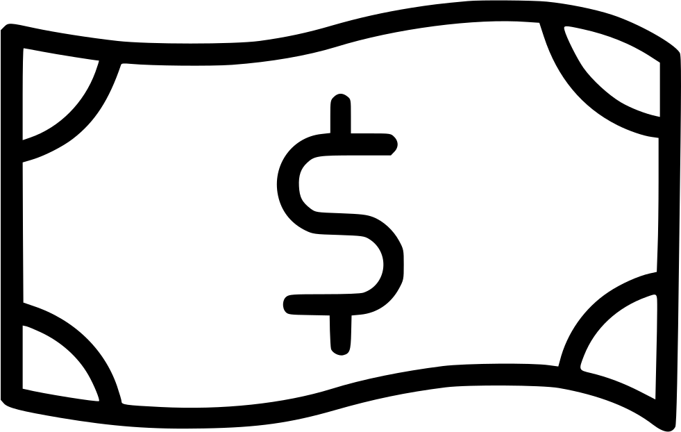 Dollar Sign Cash Bill Svg Png Icon Free Download - Icon Clipart (981x622), Png Download