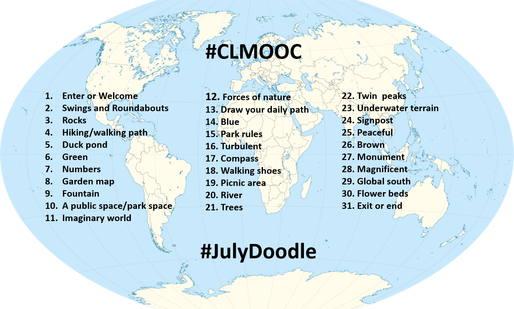 Welcome To Clmooc Summer 2018 - Earth Clipart (1681x1012), Png Download