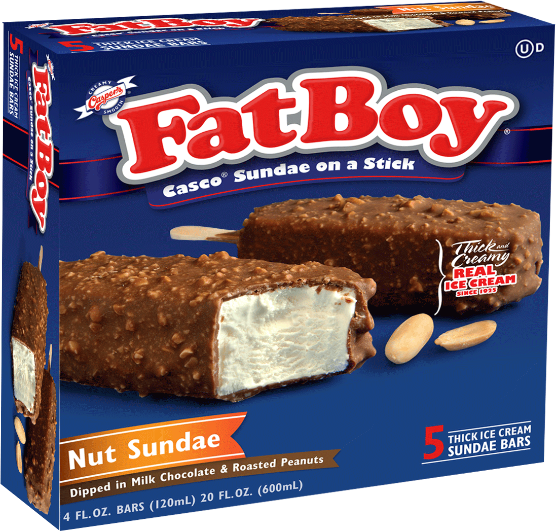 Vanilla Nut Sundae Casco® - Fatboy Ice Cream Clipart (1580x1190), Png Download